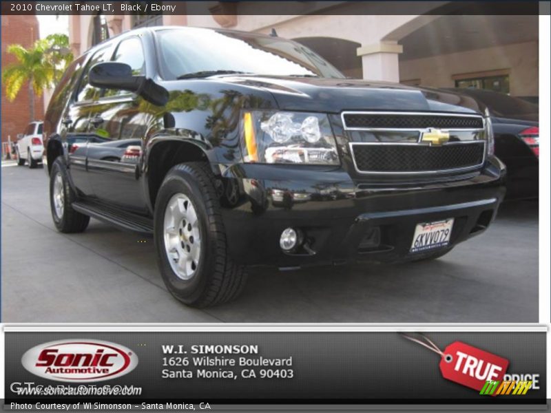 Black / Ebony 2010 Chevrolet Tahoe LT