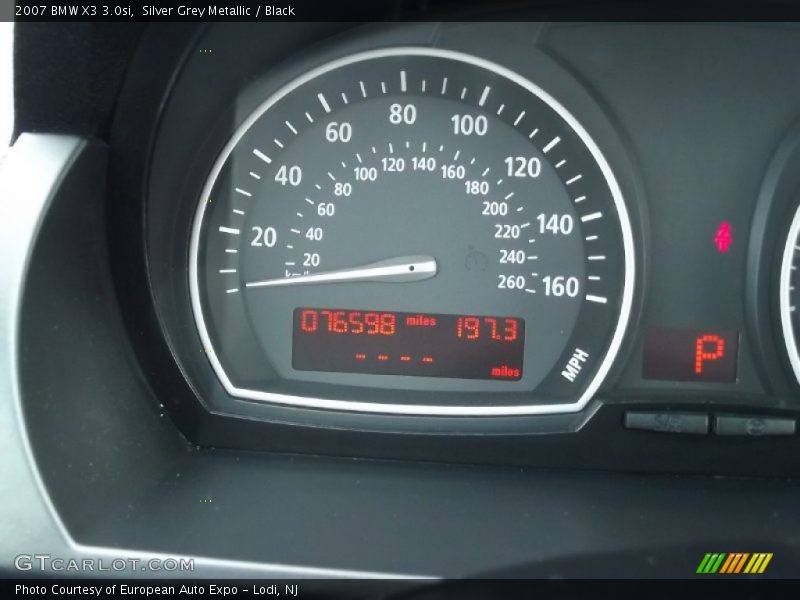 Silver Grey Metallic / Black 2007 BMW X3 3.0si