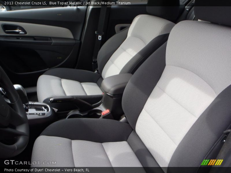 Blue Topaz Metallic / Jet Black/Medium Titanium 2013 Chevrolet Cruze LS