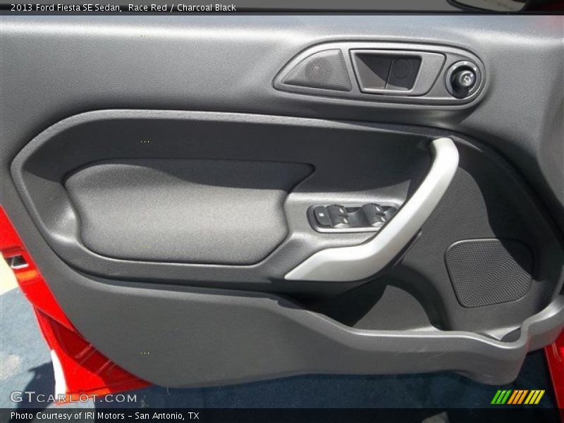 Race Red / Charcoal Black 2013 Ford Fiesta SE Sedan