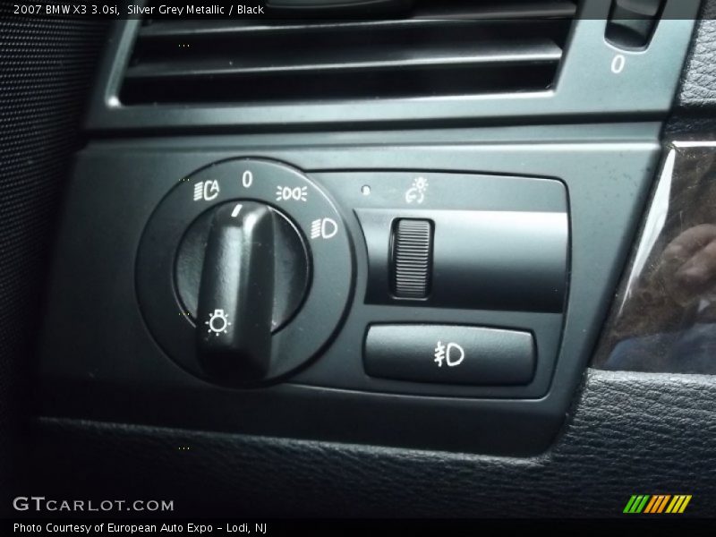 Silver Grey Metallic / Black 2007 BMW X3 3.0si