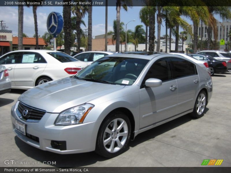 Radiant Silver Metallic / Frost 2008 Nissan Maxima 3.5 SE
