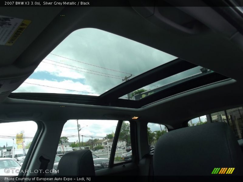 Silver Grey Metallic / Black 2007 BMW X3 3.0si