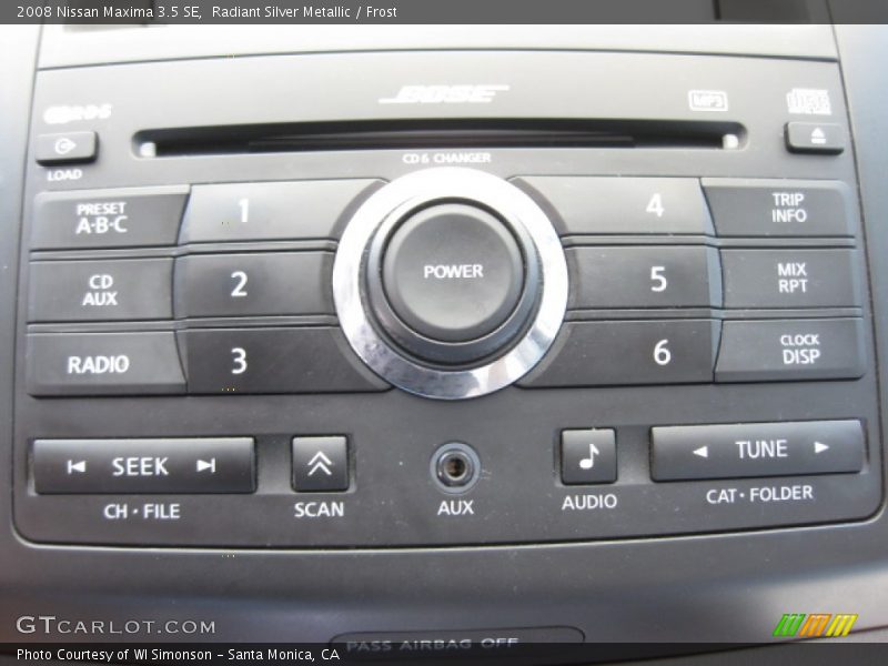 Radiant Silver Metallic / Frost 2008 Nissan Maxima 3.5 SE