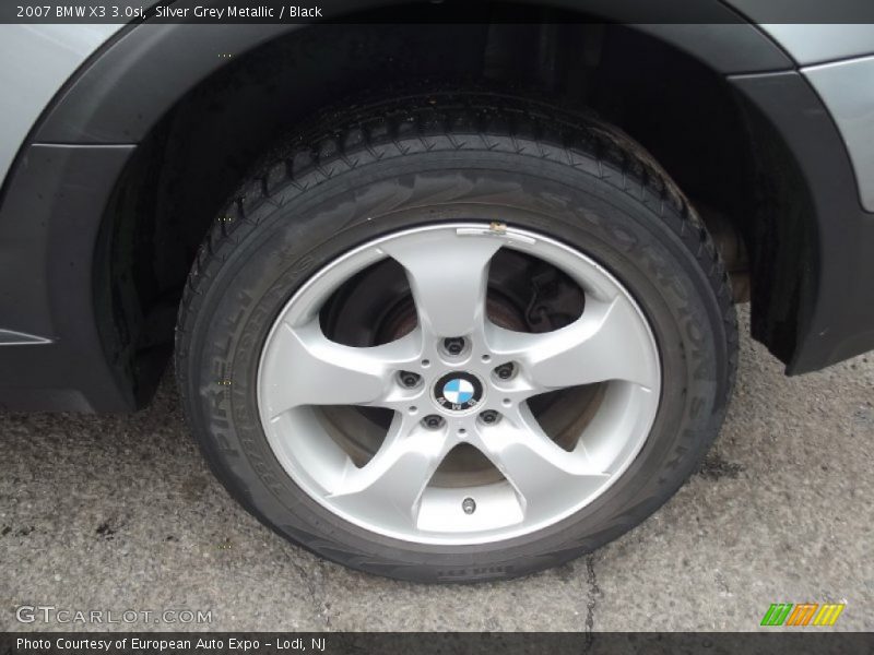 Silver Grey Metallic / Black 2007 BMW X3 3.0si