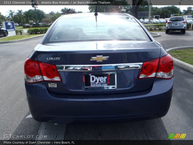 Atlantis Blue Metallic / Jet Black/Medium Titanium 2013 Chevrolet Cruze LS