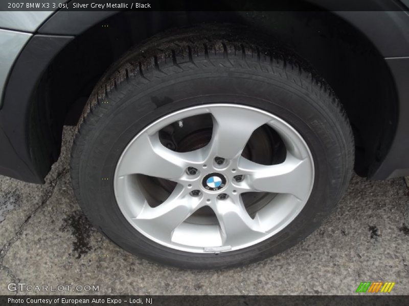 Silver Grey Metallic / Black 2007 BMW X3 3.0si