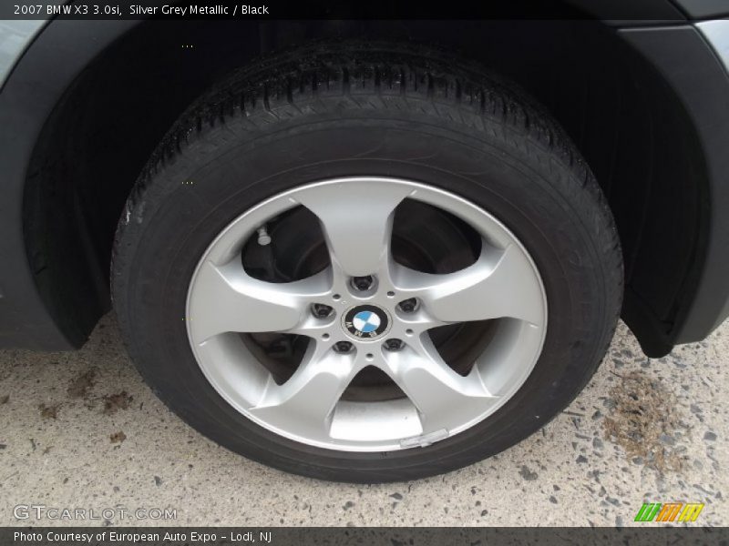 Silver Grey Metallic / Black 2007 BMW X3 3.0si