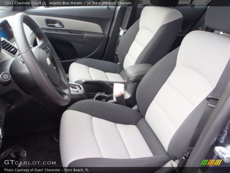 Atlantis Blue Metallic / Jet Black/Medium Titanium 2013 Chevrolet Cruze LS