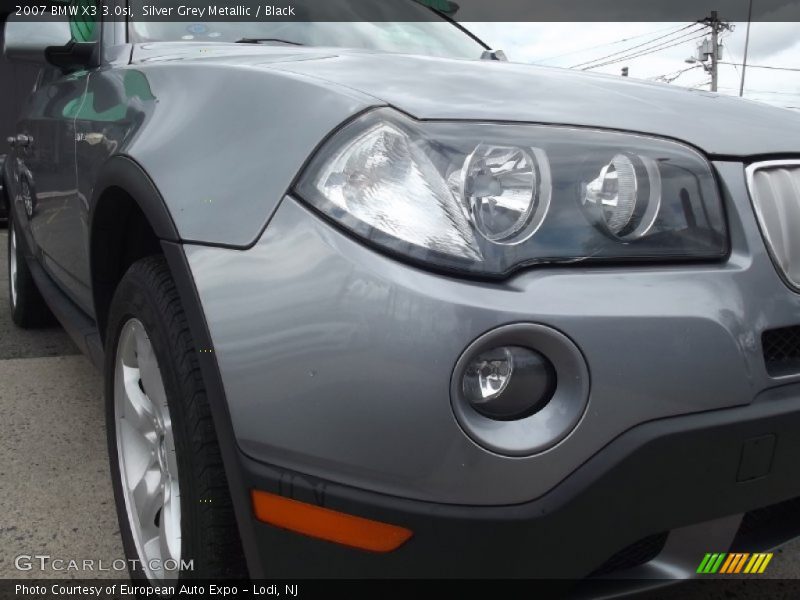 Silver Grey Metallic / Black 2007 BMW X3 3.0si