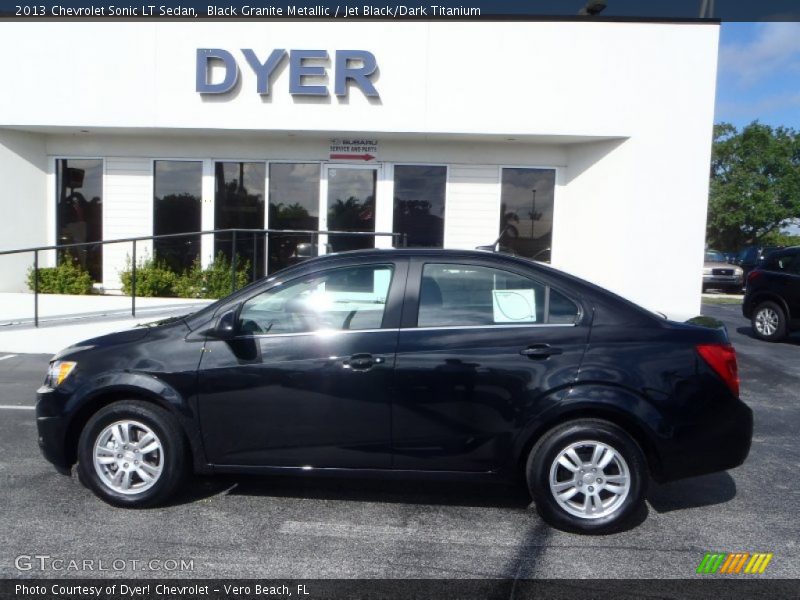 Black Granite Metallic / Jet Black/Dark Titanium 2013 Chevrolet Sonic LT Sedan