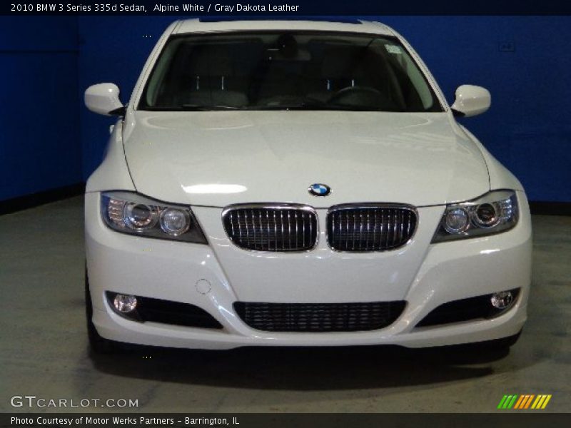 Alpine White / Gray Dakota Leather 2010 BMW 3 Series 335d Sedan
