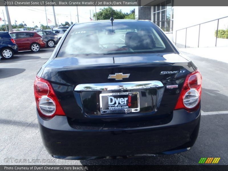 Black Granite Metallic / Jet Black/Dark Titanium 2013 Chevrolet Sonic LT Sedan