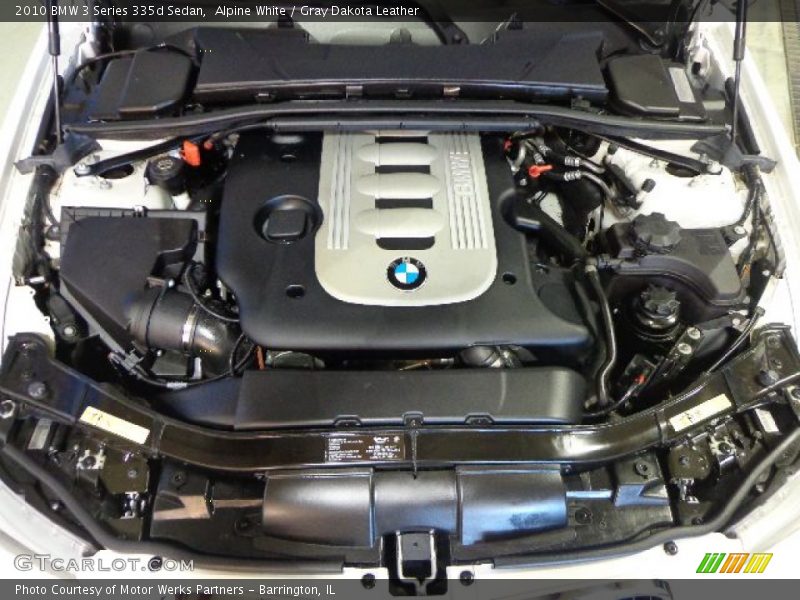 Alpine White / Gray Dakota Leather 2010 BMW 3 Series 335d Sedan