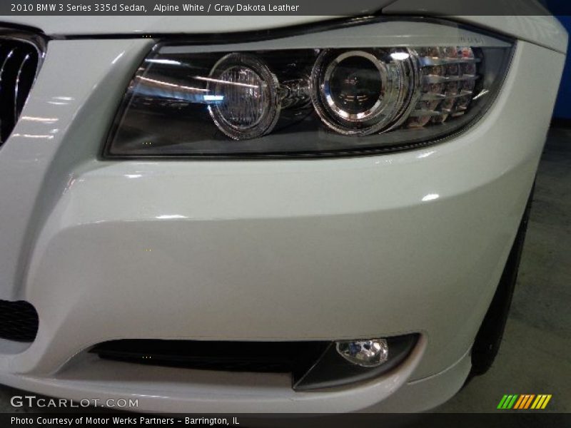 Alpine White / Gray Dakota Leather 2010 BMW 3 Series 335d Sedan