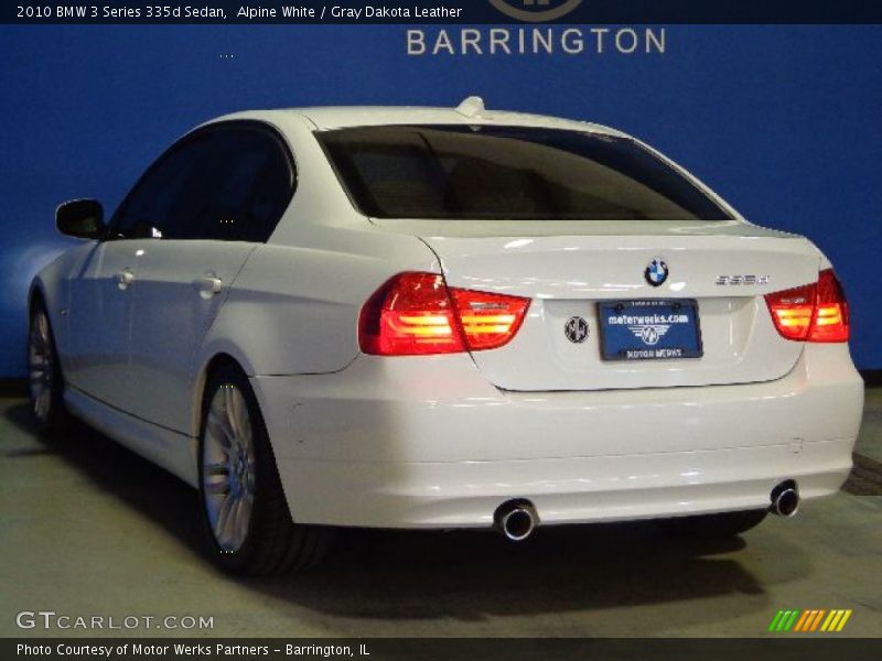Alpine White / Gray Dakota Leather 2010 BMW 3 Series 335d Sedan