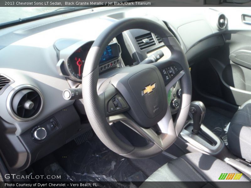 Black Granite Metallic / Jet Black/Dark Titanium 2013 Chevrolet Sonic LT Sedan