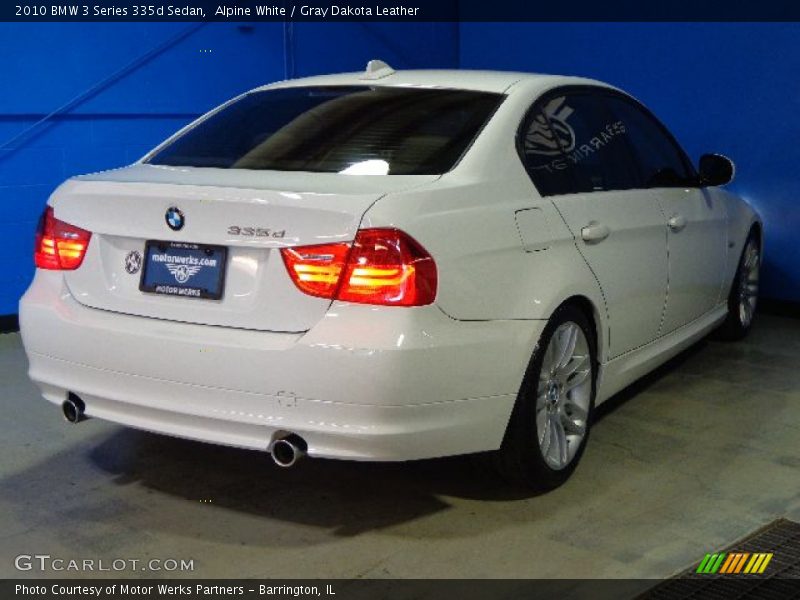 Alpine White / Gray Dakota Leather 2010 BMW 3 Series 335d Sedan
