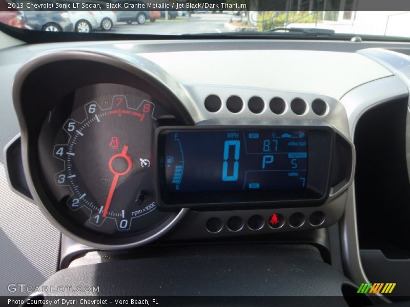 Black Granite Metallic / Jet Black/Dark Titanium 2013 Chevrolet Sonic LT Sedan