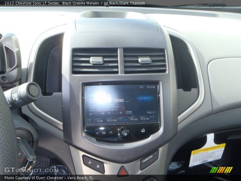 Black Granite Metallic / Jet Black/Dark Titanium 2013 Chevrolet Sonic LT Sedan