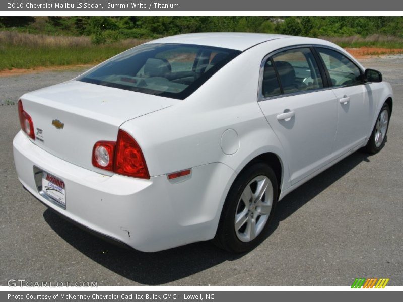 Summit White / Titanium 2010 Chevrolet Malibu LS Sedan