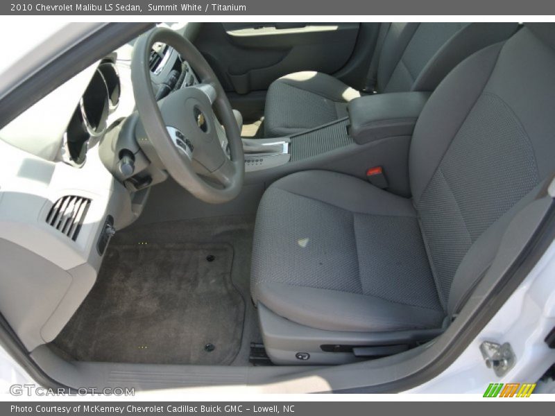 Summit White / Titanium 2010 Chevrolet Malibu LS Sedan