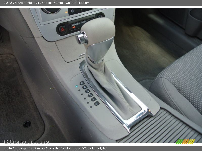 Summit White / Titanium 2010 Chevrolet Malibu LS Sedan
