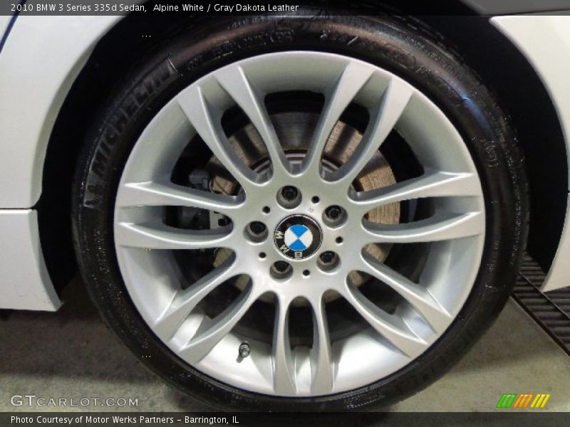 Alpine White / Gray Dakota Leather 2010 BMW 3 Series 335d Sedan