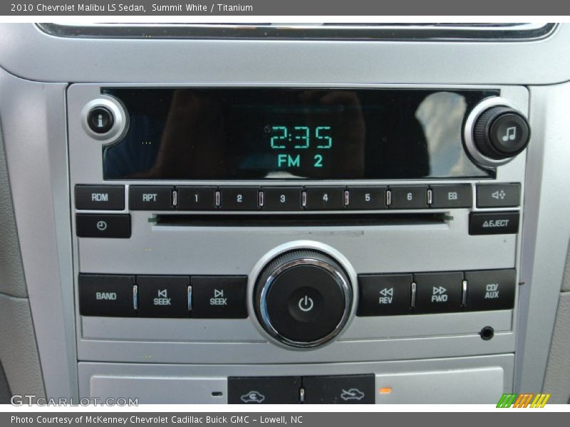 Summit White / Titanium 2010 Chevrolet Malibu LS Sedan