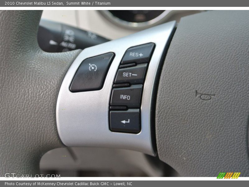 Summit White / Titanium 2010 Chevrolet Malibu LS Sedan