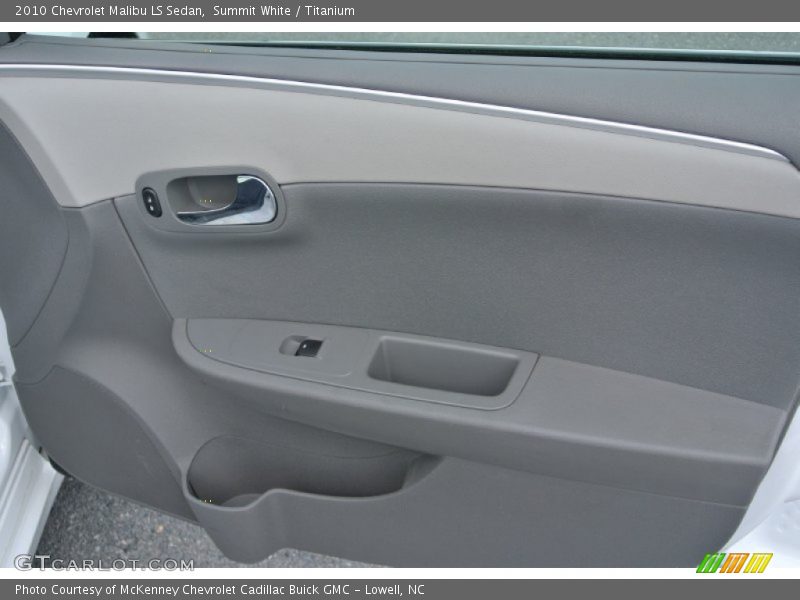 Summit White / Titanium 2010 Chevrolet Malibu LS Sedan