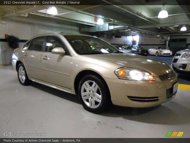 Gold Mist Metallic / Neutral 2012 Chevrolet Impala LT