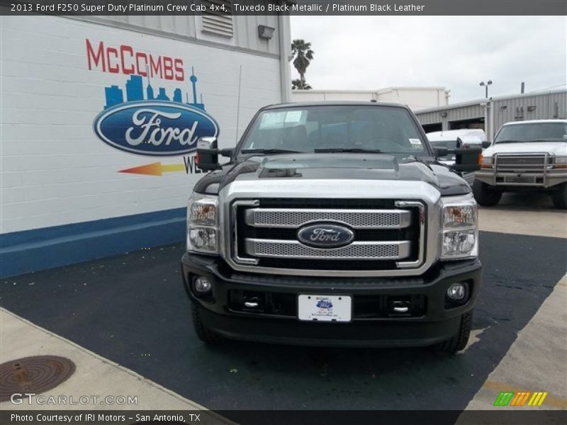 Tuxedo Black Metallic / Platinum Black Leather 2013 Ford F250 Super Duty Platinum Crew Cab 4x4