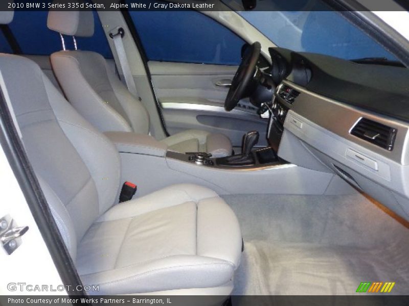 Alpine White / Gray Dakota Leather 2010 BMW 3 Series 335d Sedan