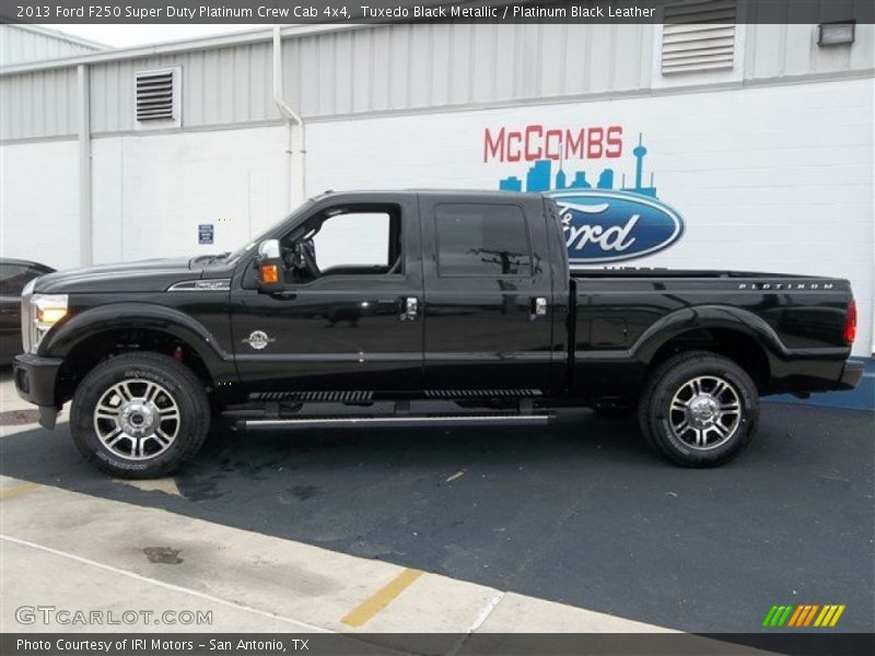 Tuxedo Black Metallic / Platinum Black Leather 2013 Ford F250 Super Duty Platinum Crew Cab 4x4