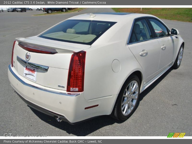 White Diamond Tricoat / Cashmere/Cocoa 2012 Cadillac CTS 3.6 Sedan