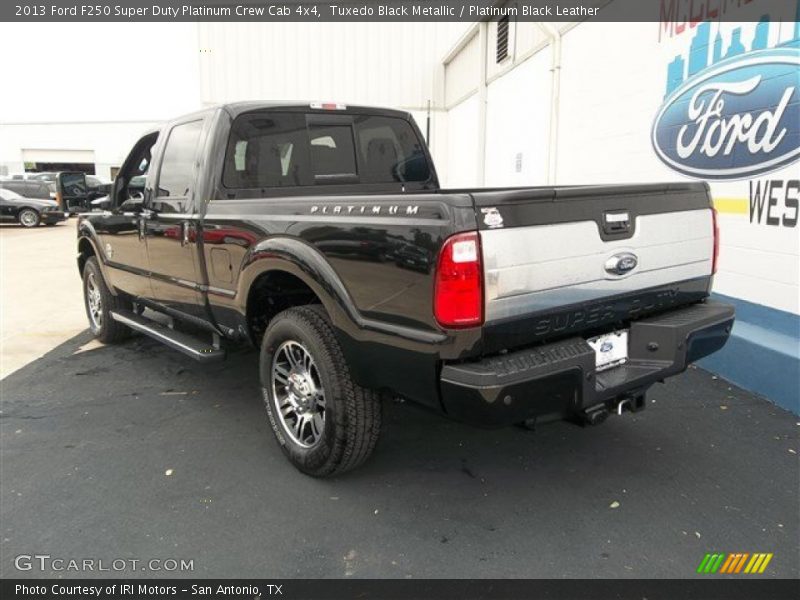 Tuxedo Black Metallic / Platinum Black Leather 2013 Ford F250 Super Duty Platinum Crew Cab 4x4