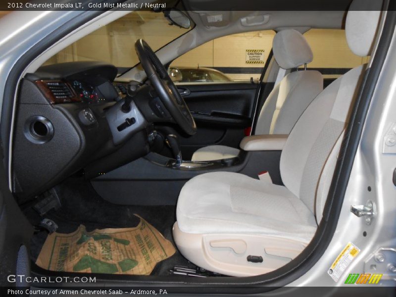 Gold Mist Metallic / Neutral 2012 Chevrolet Impala LT