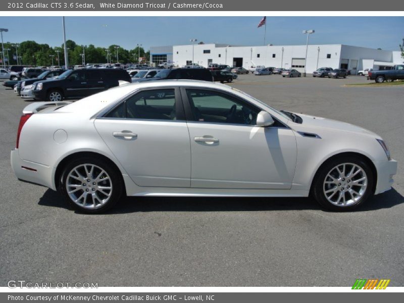 White Diamond Tricoat / Cashmere/Cocoa 2012 Cadillac CTS 3.6 Sedan