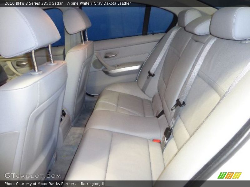 Alpine White / Gray Dakota Leather 2010 BMW 3 Series 335d Sedan