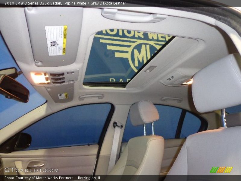 Alpine White / Gray Dakota Leather 2010 BMW 3 Series 335d Sedan
