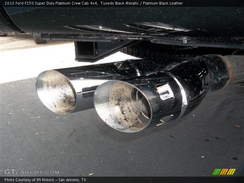 Exhaust of 2013 F250 Super Duty Platinum Crew Cab 4x4