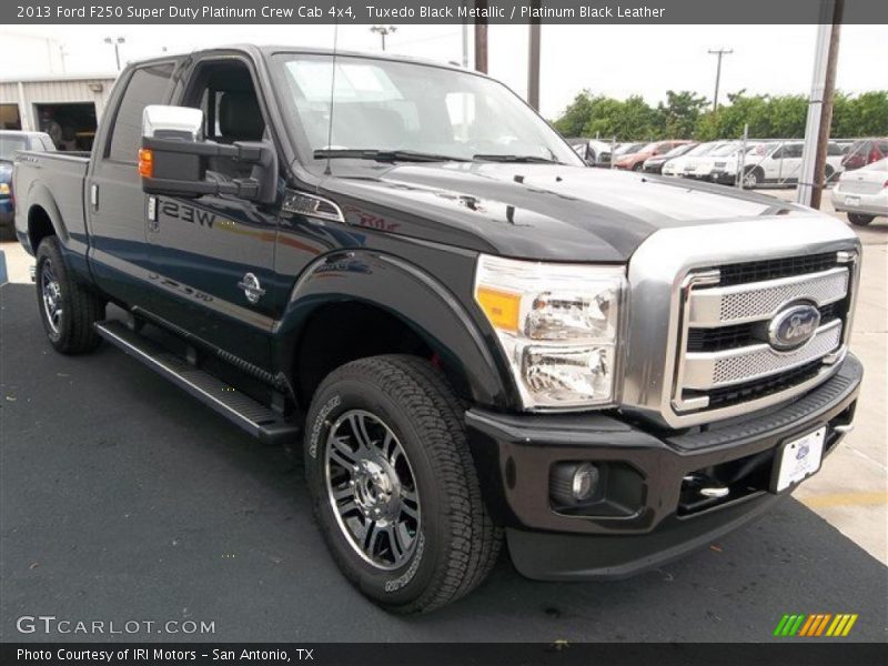Tuxedo Black Metallic / Platinum Black Leather 2013 Ford F250 Super Duty Platinum Crew Cab 4x4