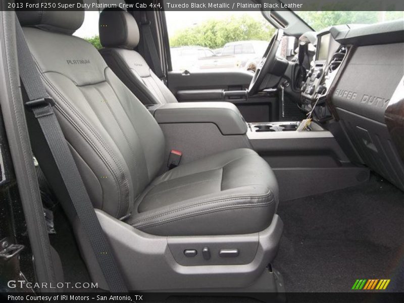  2013 F250 Super Duty Platinum Crew Cab 4x4 Platinum Black Leather Interior