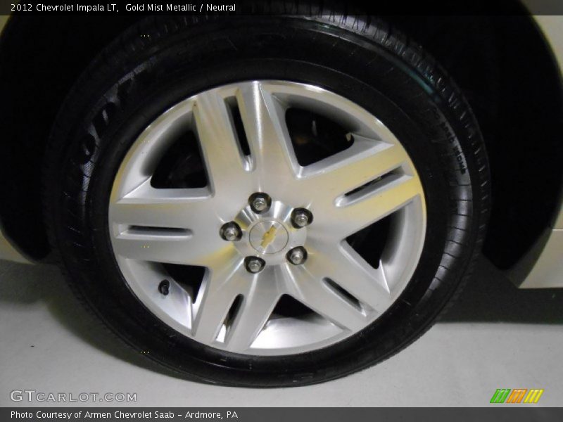 Gold Mist Metallic / Neutral 2012 Chevrolet Impala LT