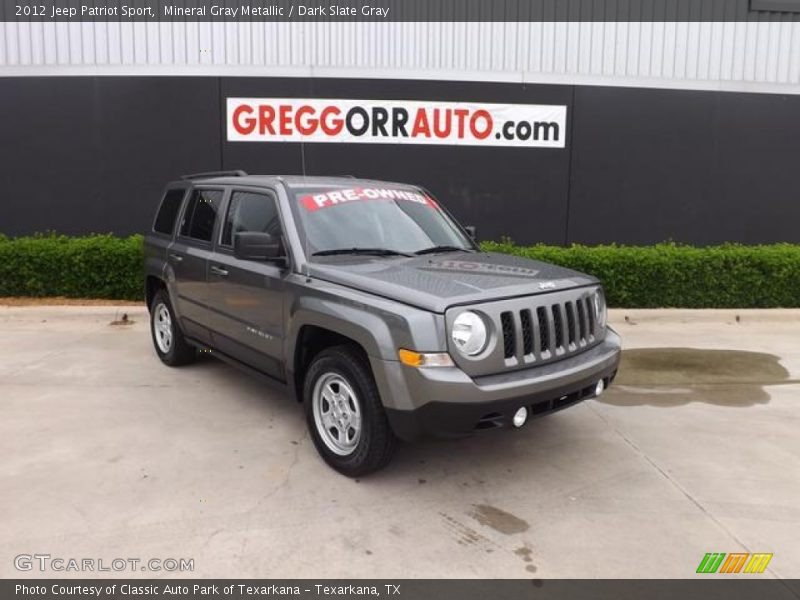 Mineral Gray Metallic / Dark Slate Gray 2012 Jeep Patriot Sport