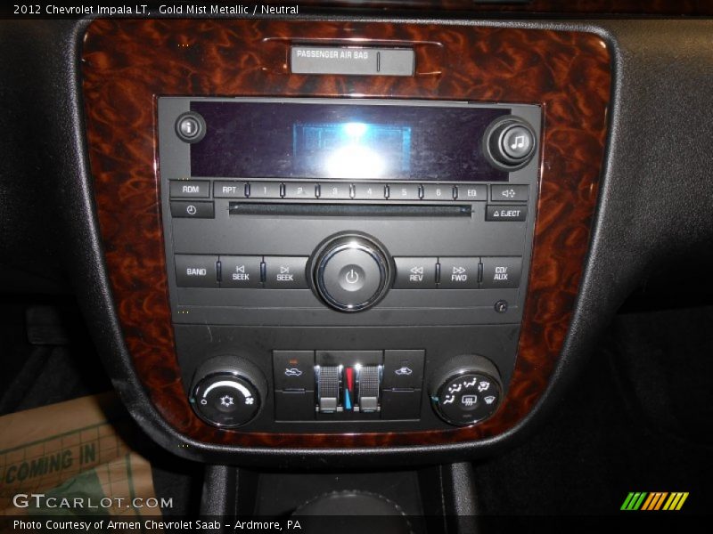 Gold Mist Metallic / Neutral 2012 Chevrolet Impala LT