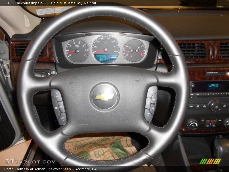 Gold Mist Metallic / Neutral 2012 Chevrolet Impala LT