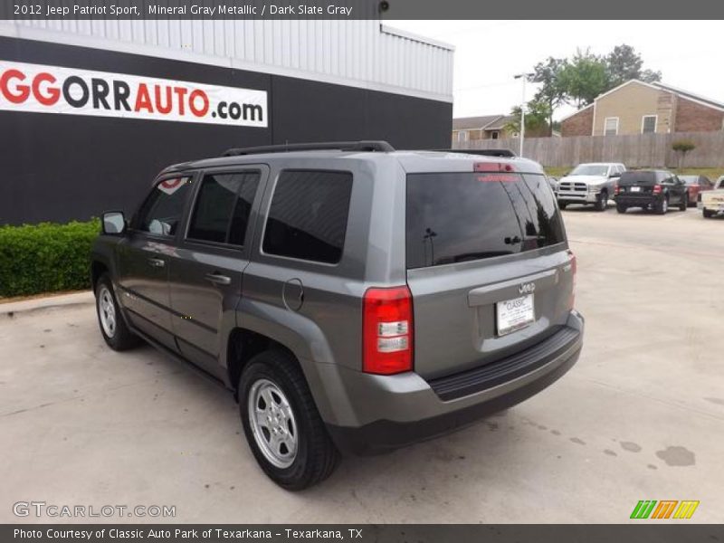 Mineral Gray Metallic / Dark Slate Gray 2012 Jeep Patriot Sport