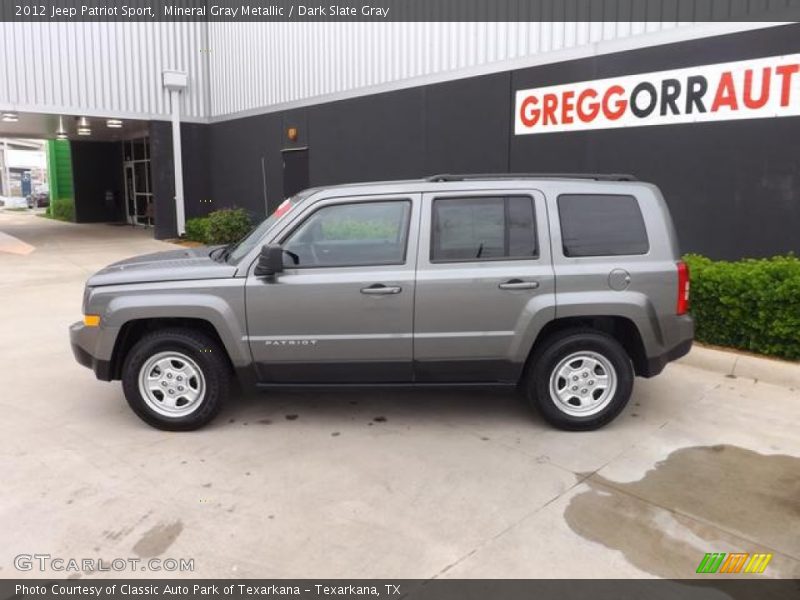 Mineral Gray Metallic / Dark Slate Gray 2012 Jeep Patriot Sport